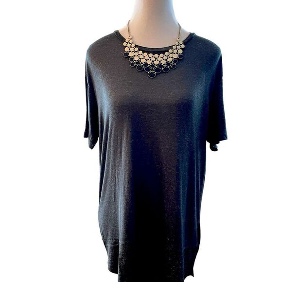 BLACK AND WHITE VINTAGE ENAMEL NECKLACE - Picture 3 of 3